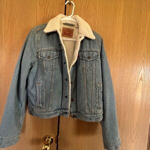 Levis denim sherpa jacket